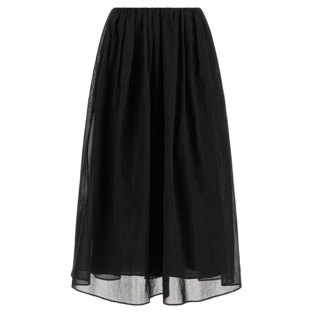 Brunello Cucinelli Black Cotton Mini Women's Skirt